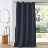 Штора Затемняющая двухсторонняя с люверсами Voda 350 x 140 см синий LA REDOUTE INTERIEURS  фото, kupilegko.ru